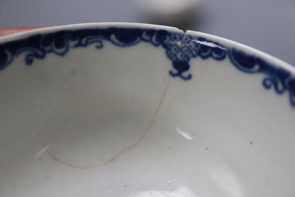 Six Chinese porcelain cups or tea bowls
